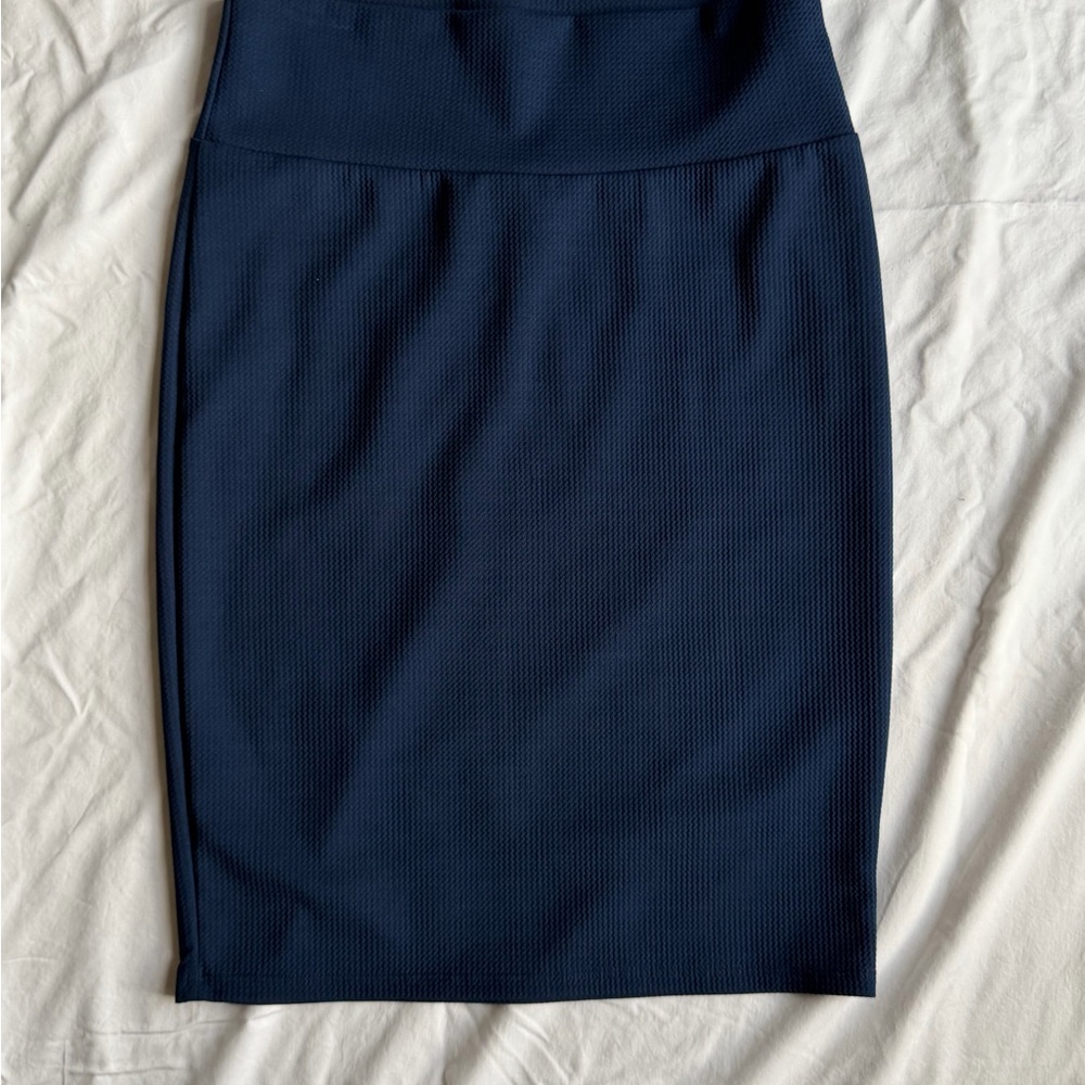 LuLaRoe Cassie Navy Pencil Skirt